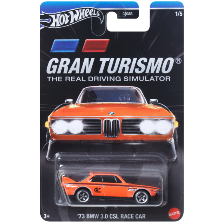 HotWheels Gran Turismo 73 BMW 3.0 CSL Race Car HRV63 LosHotwheels