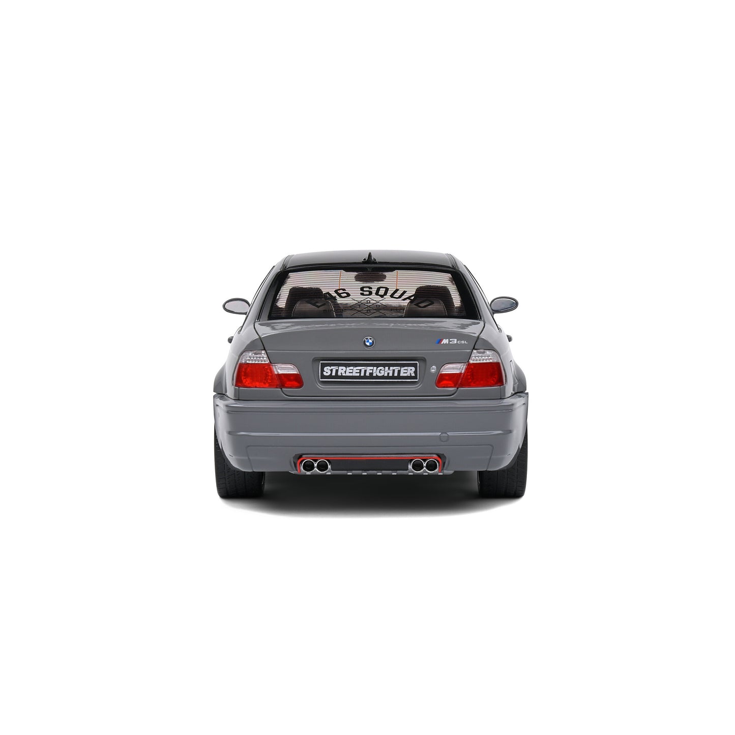 1:18 BMW E46 M3 CSL Coupe Streetfighters – Nardo Grey 2000 Die-Cast Model S1806508