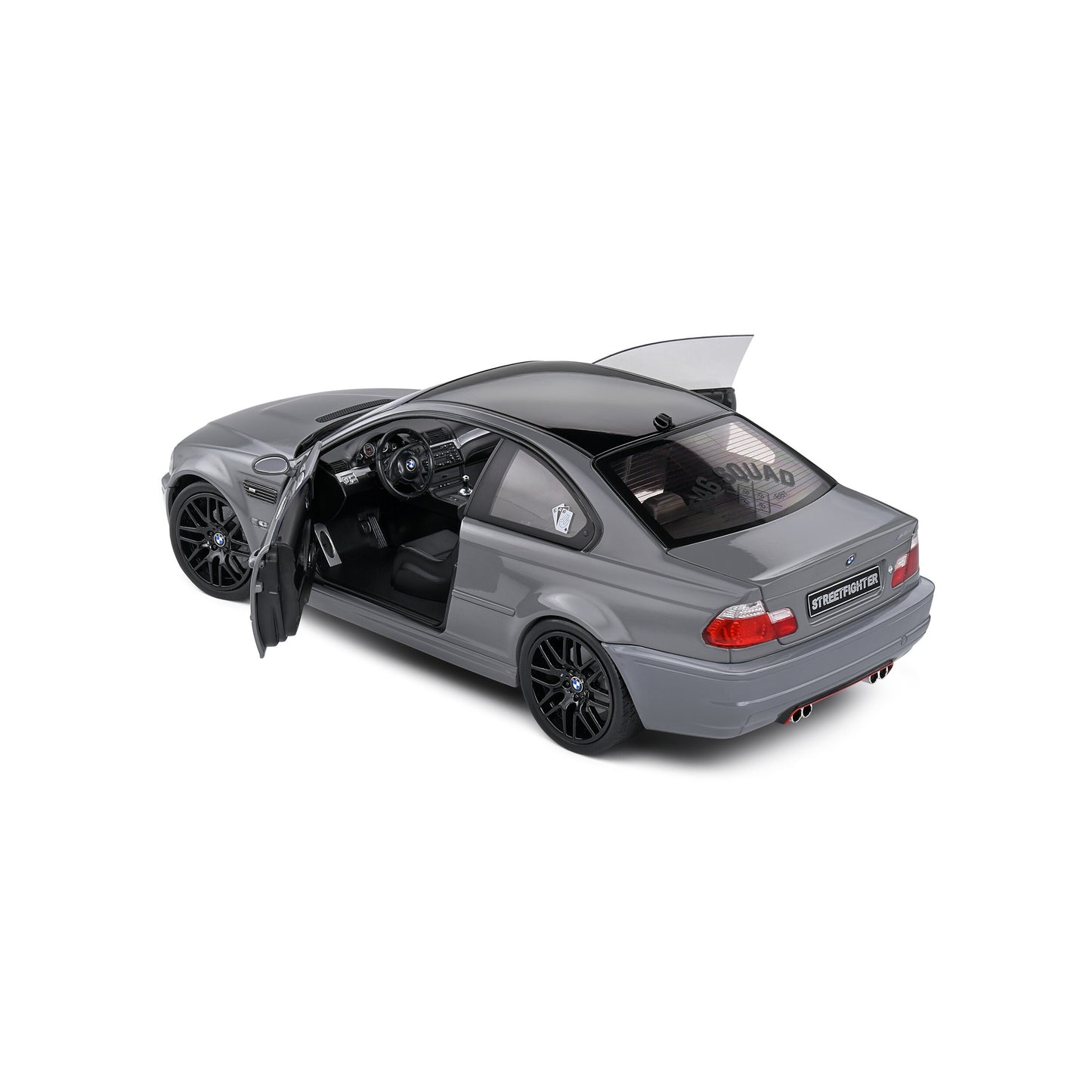 1:18 BMW E46 M3 CSL Coupe Streetfighters – Nardo Grey 2000 Die-Cast Model S1806508