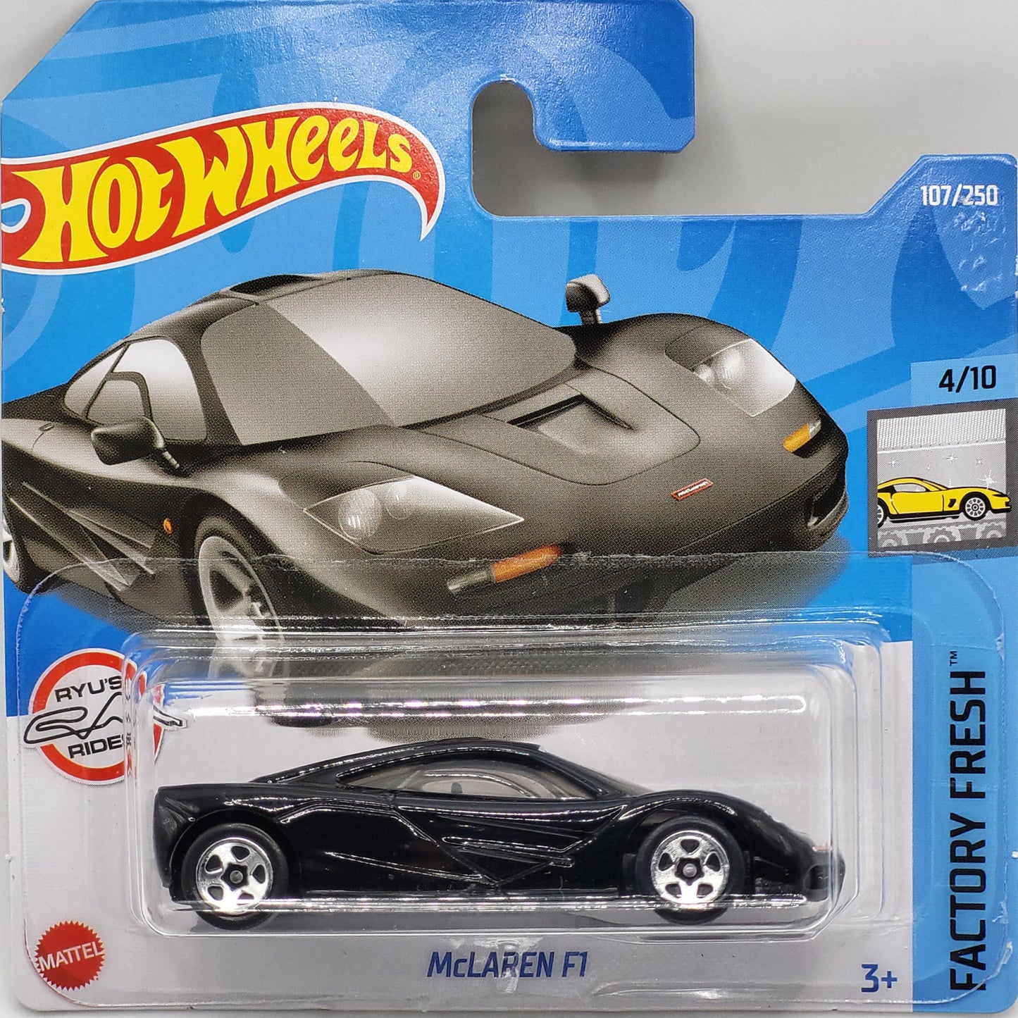 HotWheels | McLaren F1 | FACTORY FRESH | 107/250 | 2022 | Black