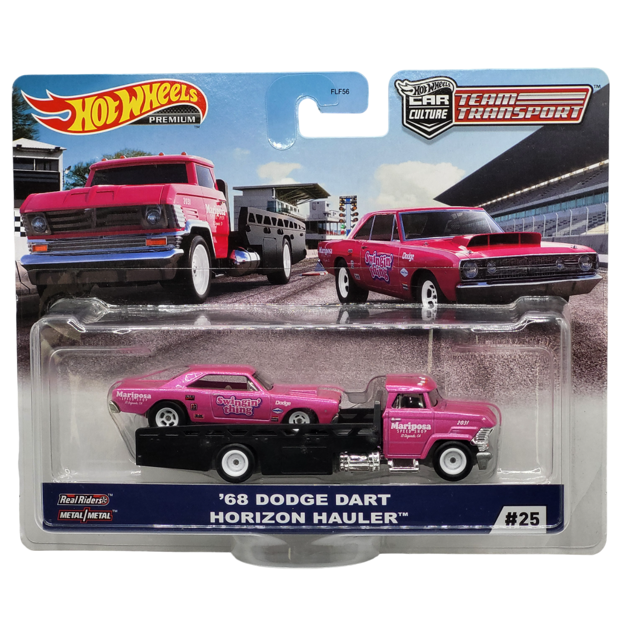 HotWheels Team Transport | '68 Dodge Dart Horizon Hauler #25 | FLF56