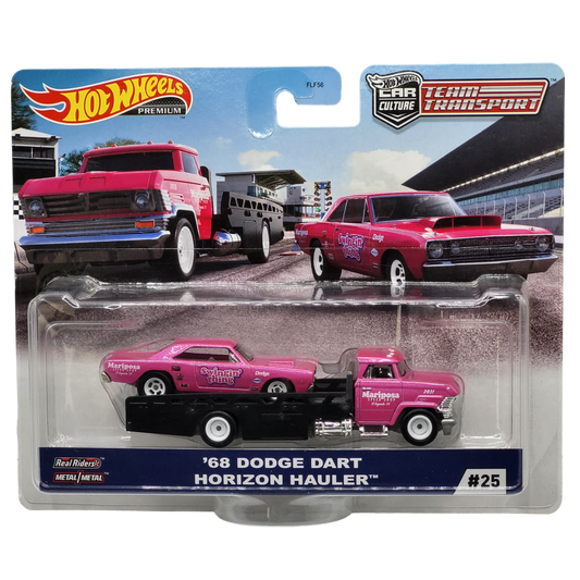 HotWheels Team Transport | '68 Dodge Dart Horizon Hauler #25 | FLF56