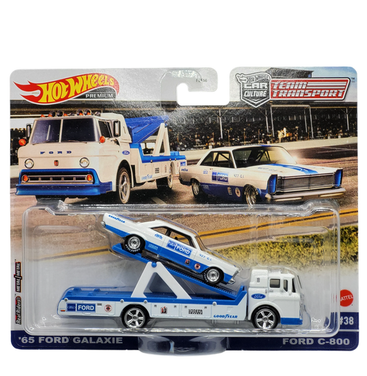 HotWheels Team Transport | '65 Ford Galaxie & Ford C-800 #38 | FLF56