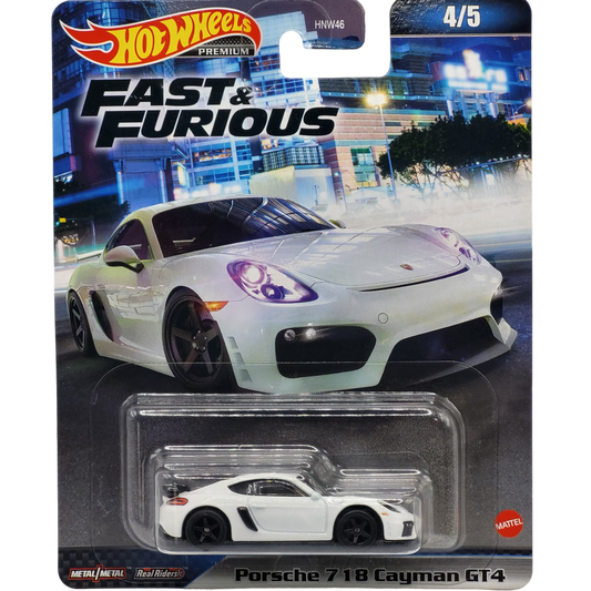 HotWheels Premium | Fast & Furious | Porsche 718 Cayman GT4