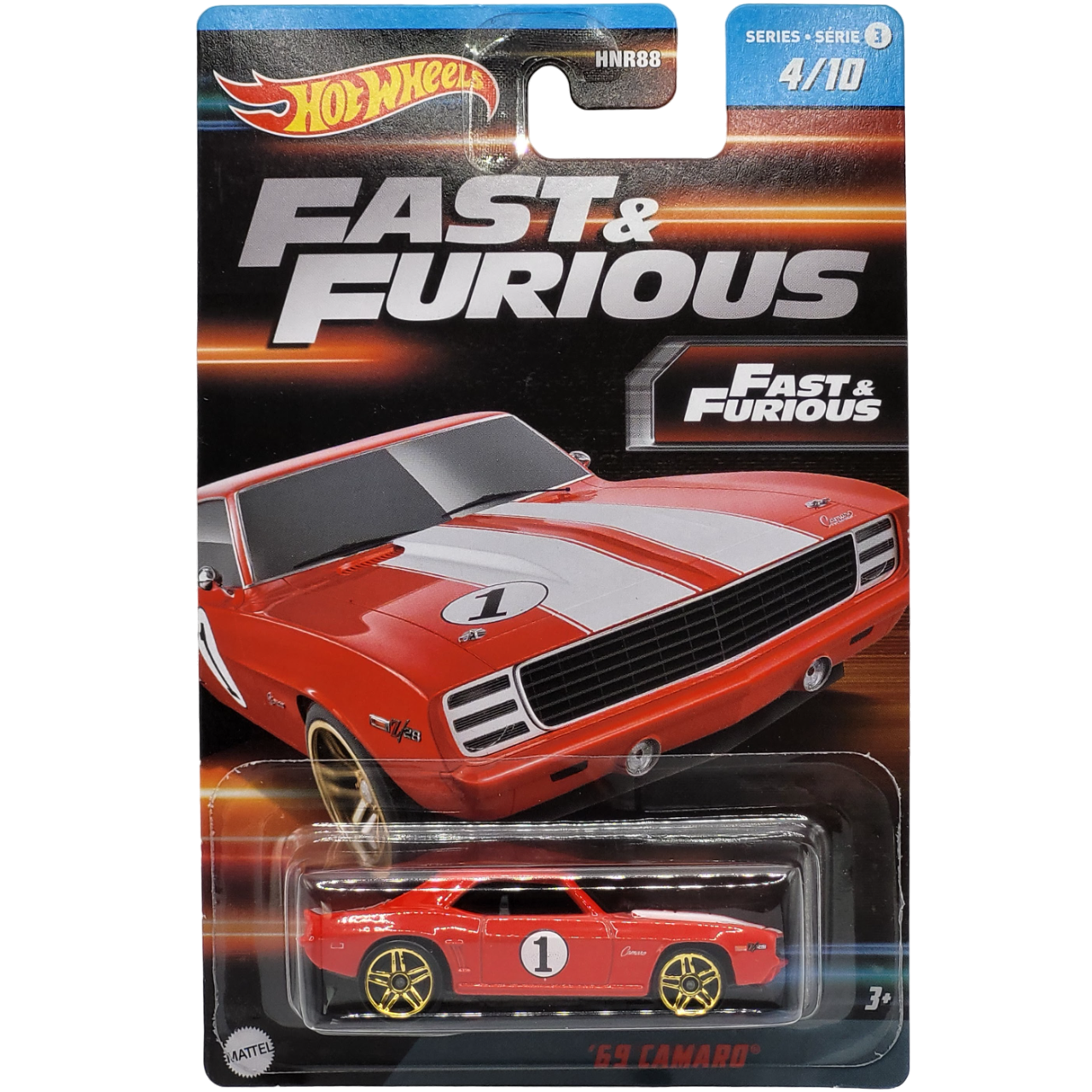 Hot Wheels '69 Camaro Fast & Furious HNR88 HNT14 1/64 Die-Cast Model