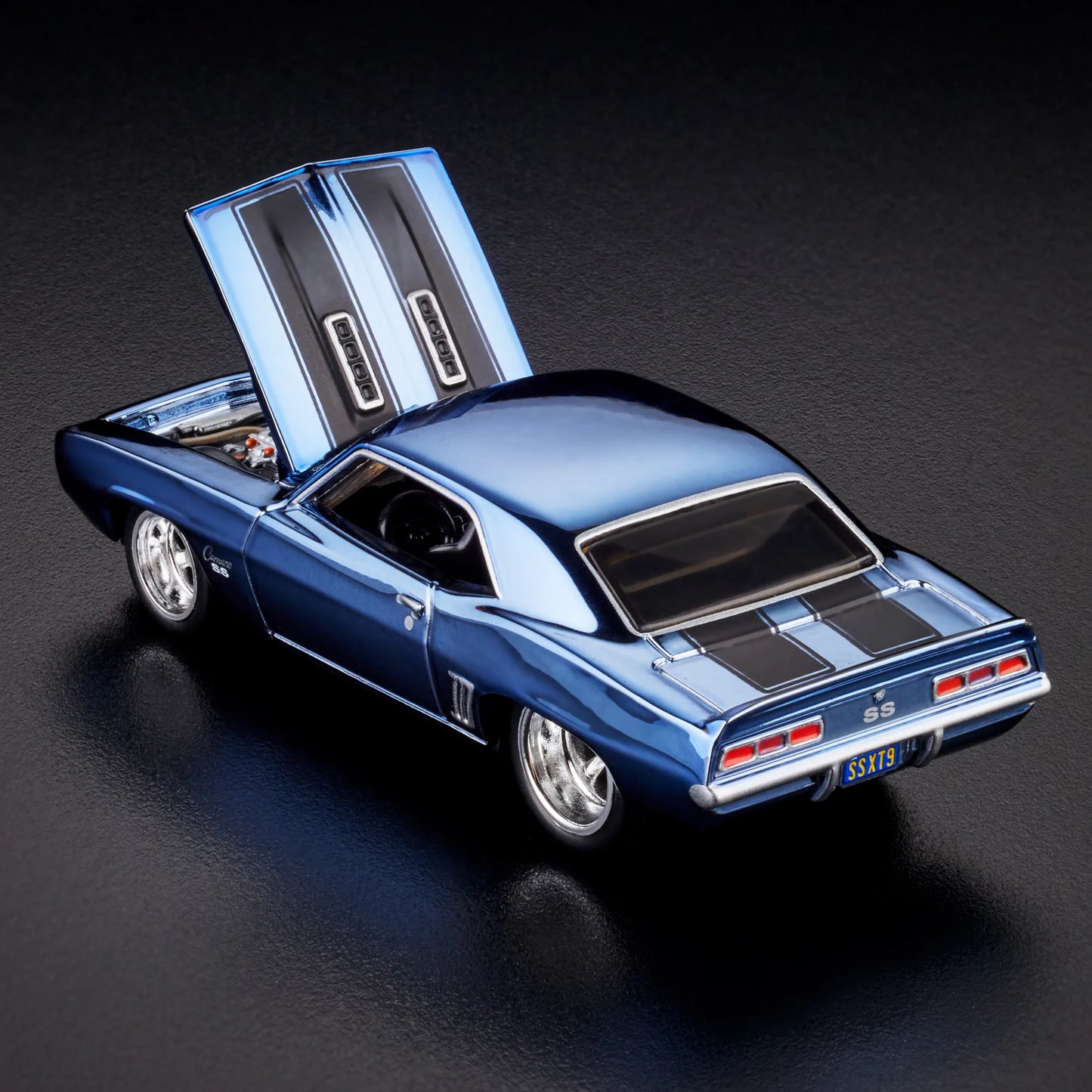 Hot Wheels 1:64 RLC Exclusive 1969 Chevy Camaro SS – Spectraflame Steel Blue HNL21 Die-Cast Model