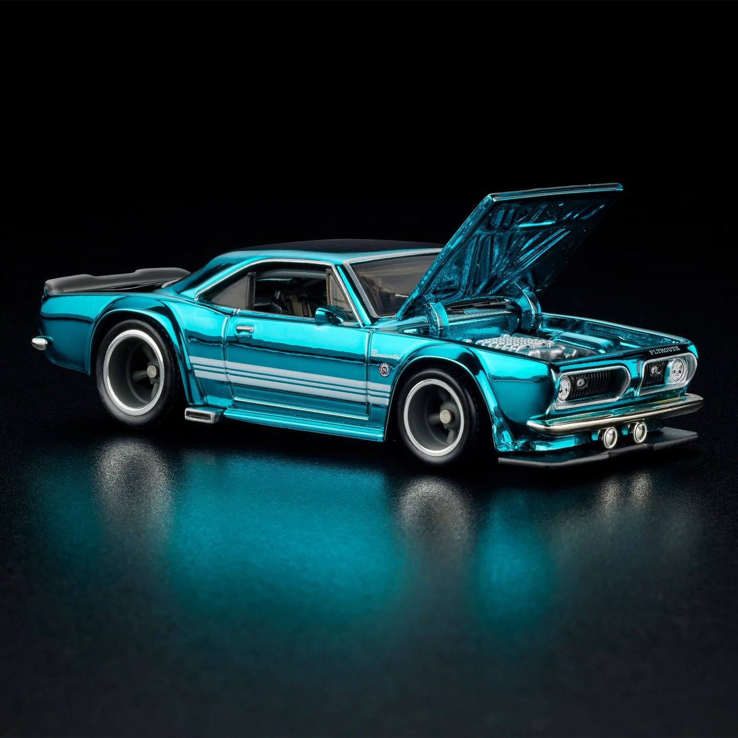 Hot Wheels 1:64 RLC Exclusive 1968 Custom Plymouth Barracuda – Spectraflame Teal HWF13 Die-Cast Model