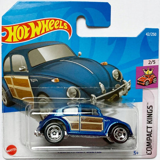 HotWheels | VOLKSWAGEN BEETLE BLUE | COMPACT KINGS | 42/250 | 2022 | SHORT CARD