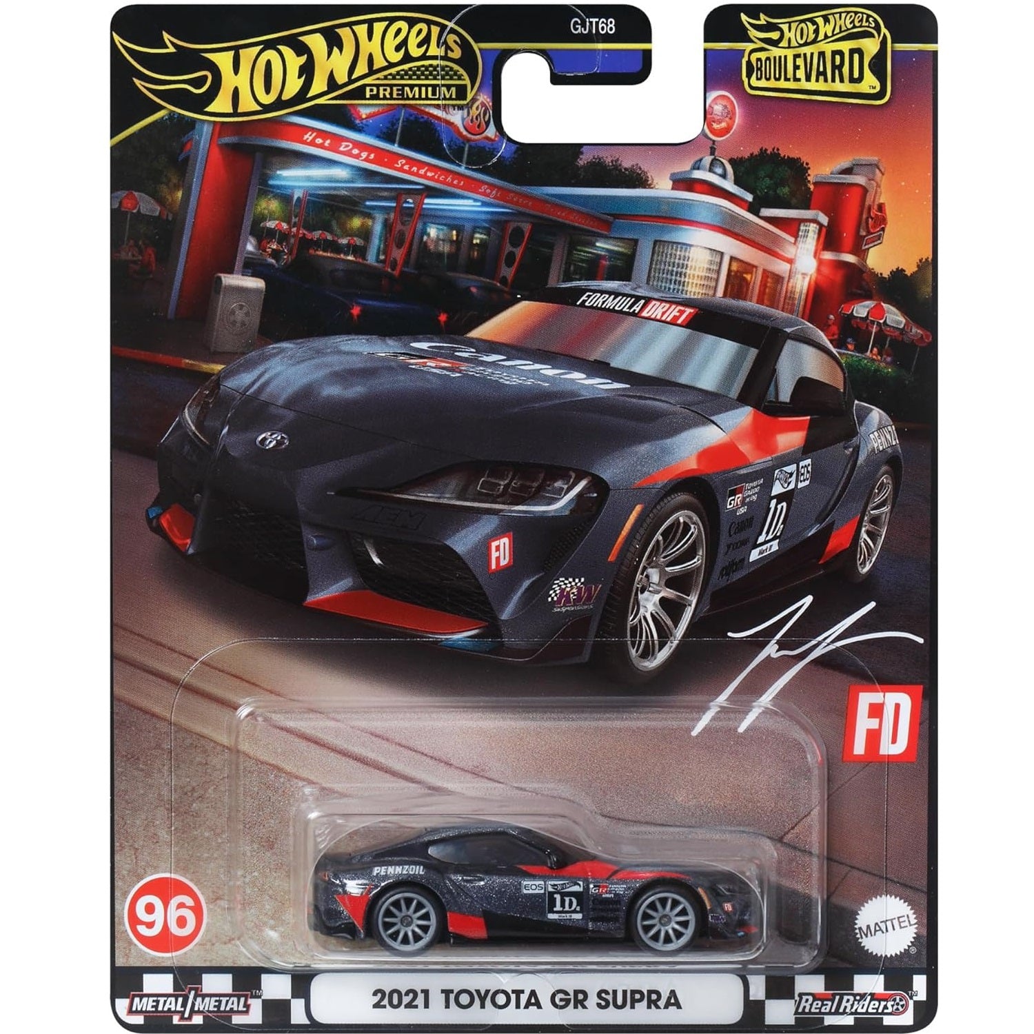 Hot Wheels 2021 Toyota GR Supra Premium Boulevard 1/64 Die-Cast Model