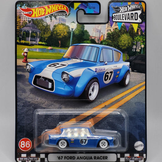 Hot Wheels '67 Ford Anglia Racer Premium Boulevard GJT68 979T 1/64 Die-Cast Model