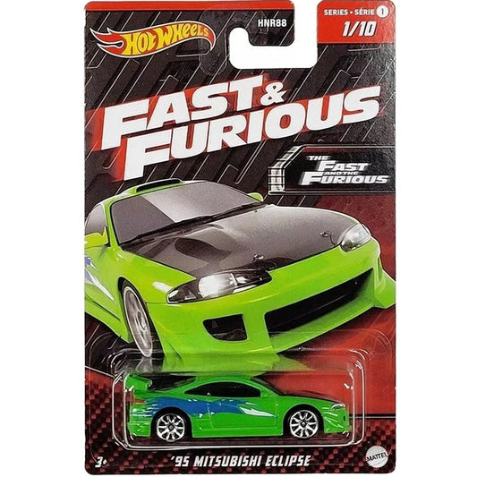 Hot Wheels '95 Mitsubishi Eclipse The Fast and the Furious Series 1 1/10 1/64 Die-Cast Model