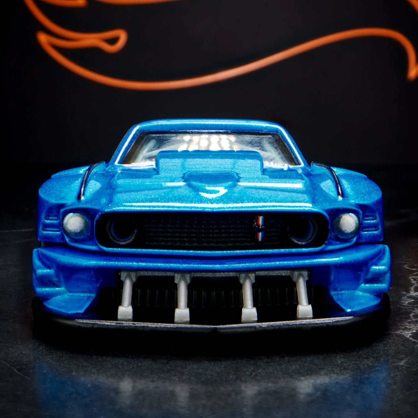 Hot Wheels Elite 64 Modified ’69 Ford Mustang – Acapulco Blue HGW13 Die-Cast Model