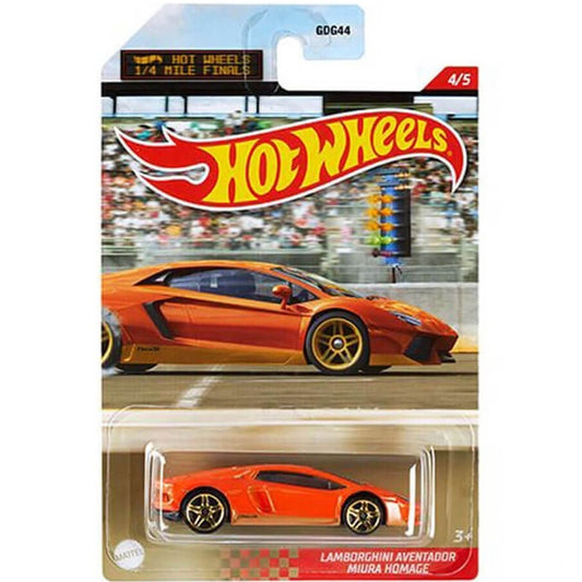 Hot Wheels Lamborghini Aventador Miura Homage 1/4 Mile Finals 4/5 GYN21