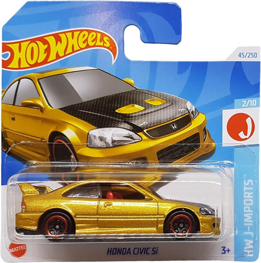 Hot Wheels Honda Civic Si die-cast model from the HW J-Imports series, 45/250, 2024.