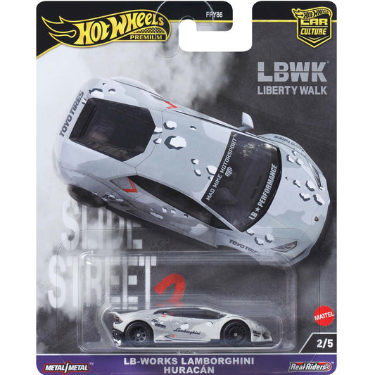 Hot Wheels LB-Works Lamborghini Huracan Premium Street Slide 2 1/64 Die-Cast Model