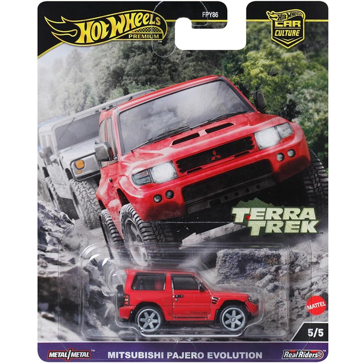 Hot Wheels Mitsubishi Pajero Evolution Premium Terra Trek 1/64 Die-Cast Model