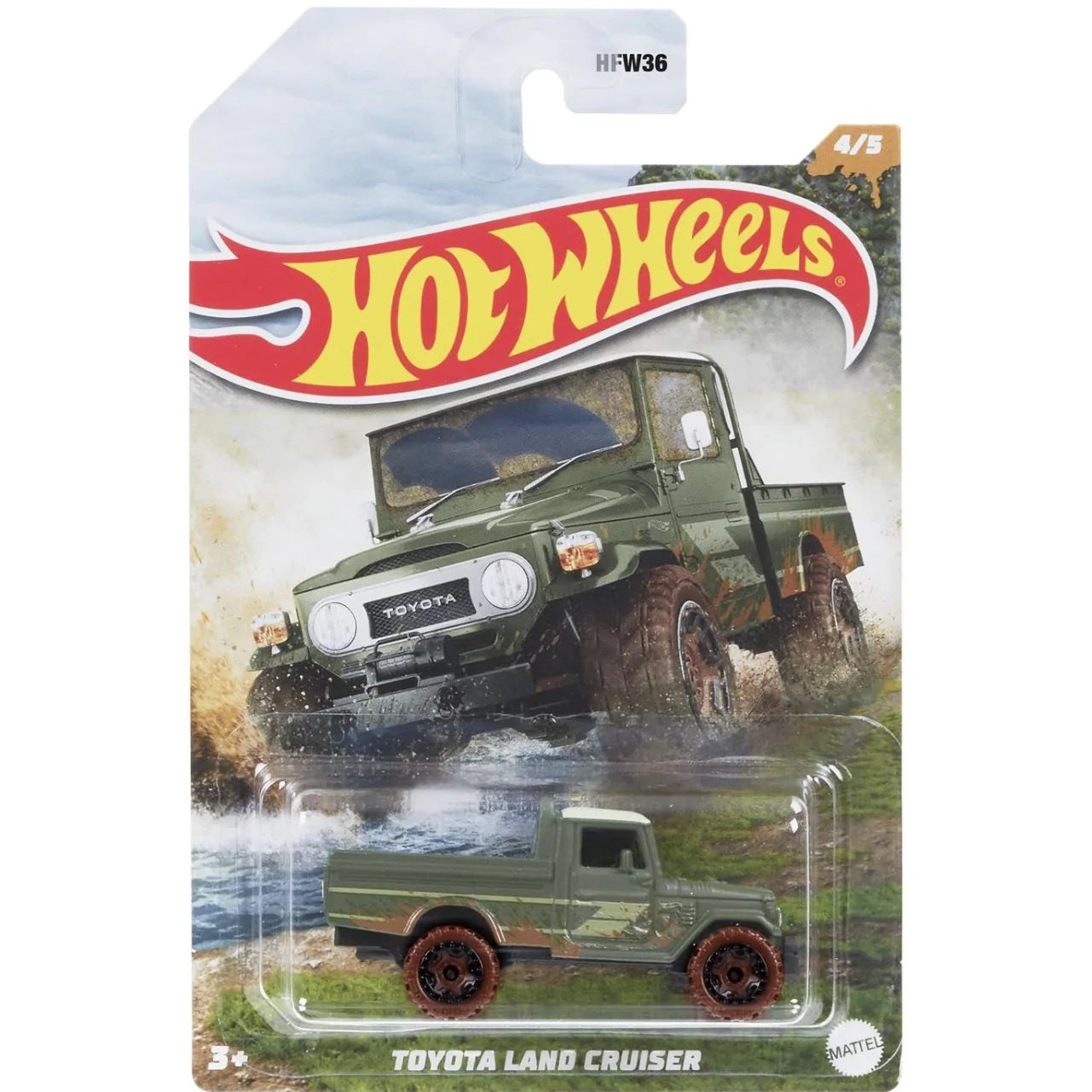 Hot Wheels Toyota Land Cruiser Mud Runners HFW36 4/5