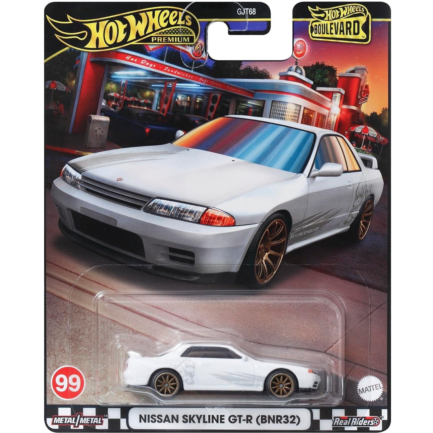 Hot Wheels Nissan Skyline GT-R (BNR32) Godzilla Premium Boulevard 1/64 Die-Cast Model