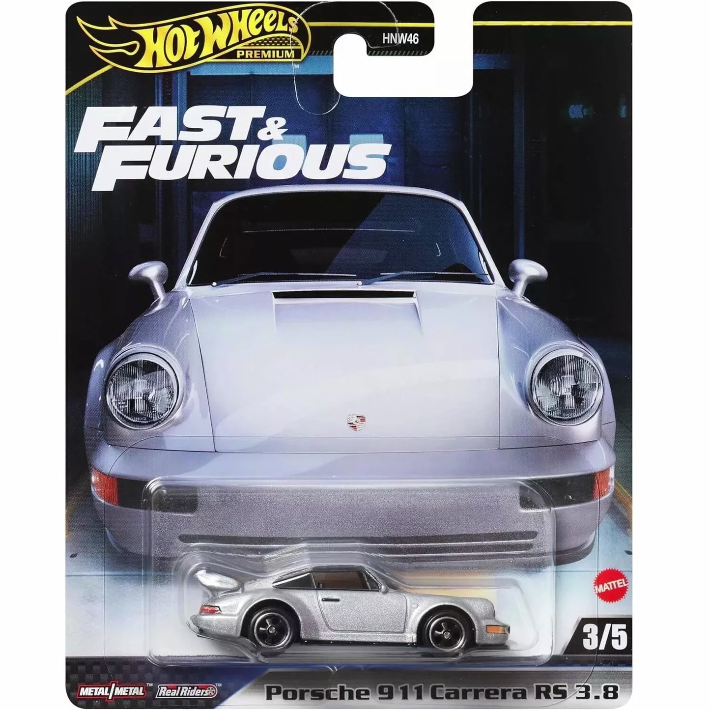 Hot Wheels Porsche 911 Carrera RS 3.8 Premium Fast & Furious 1/64 Die-Cast Model