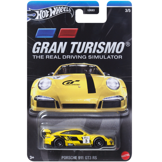 Hot Wheels Porsche 911 GT3 RS Gran Turismo HRV65 1/64 Die-Cast Model