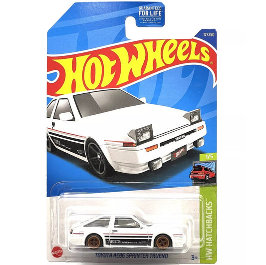 Hot Wheels Toyota AE86 Sprinter Trueno HW Hatchbacks 17/250 2021 1/64 Die-Cast Model