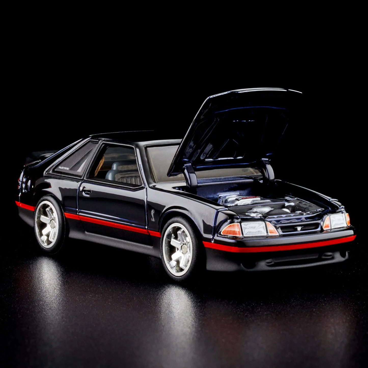 Hot Wheels 1:64 2023 RLC Membership ’93 Ford Mustang Cobra R – Spectraflame Black HNL15 Die-Cast Model