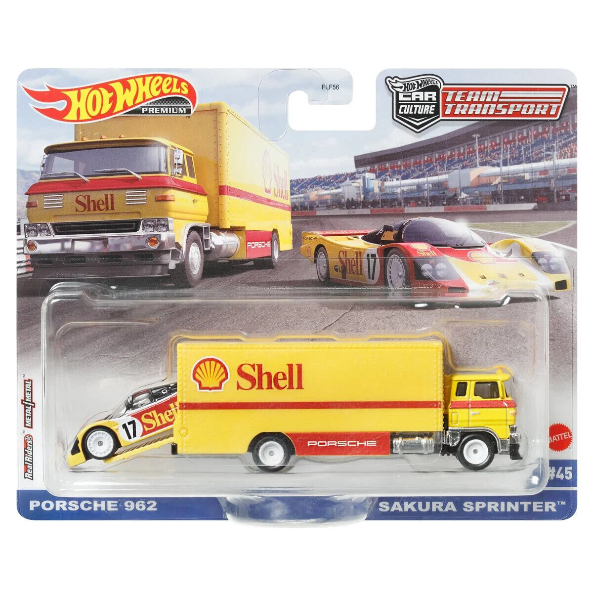 HotWheels Team Transport | Porsche 962 and Sakura Sprinter #45 | FLF56