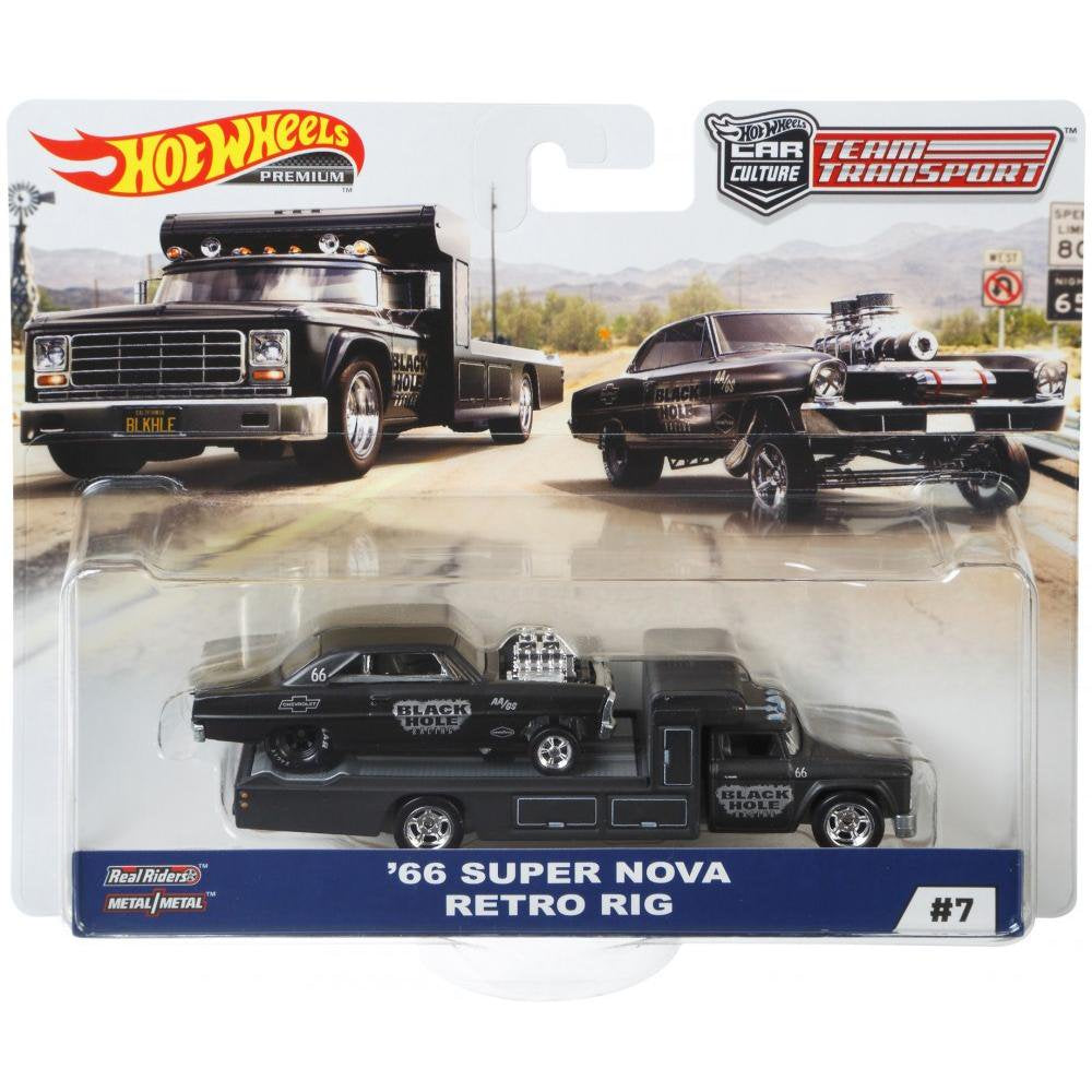 HotWheels Team Transport | '66 Super Nova & Retro Rig #7 | FLF56