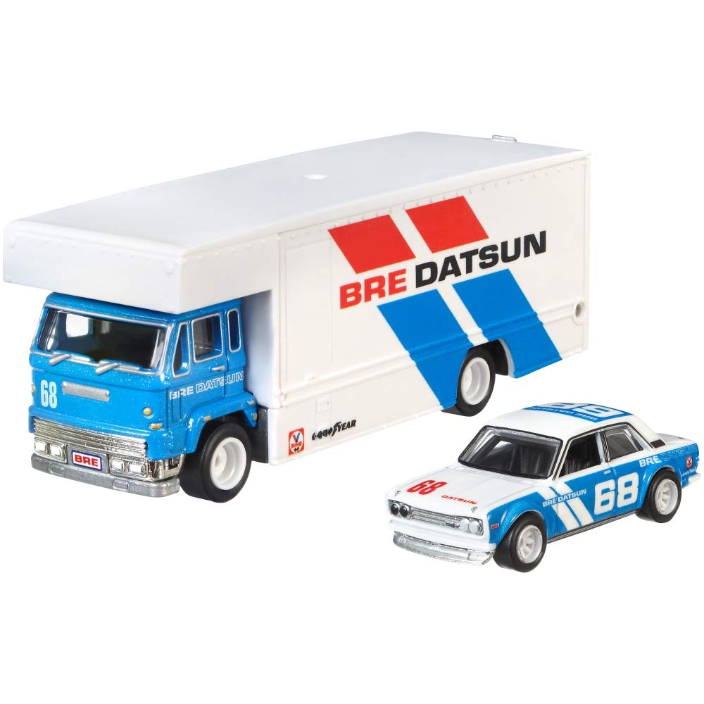 HotWheels Team Transport | '71 Datsun 510 & Fleet Flyer #9 | FLF56