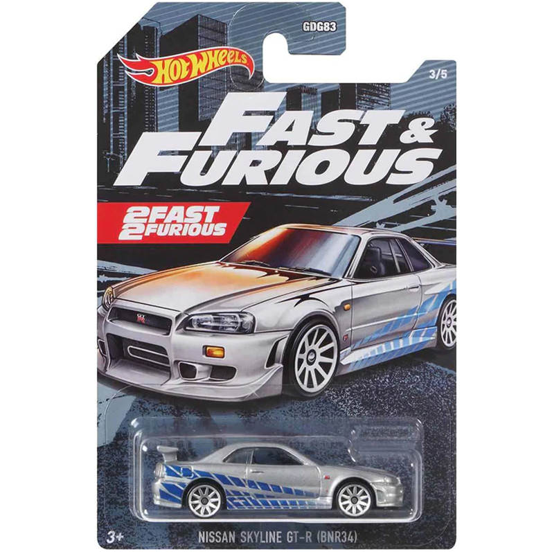 HotWheels | 2Fast 2Furious | 3/5 Nissan Skyline GT-R (R34) | 2Fast 2Furious | GRP56 GYN28